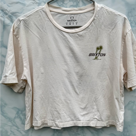 Brixton Off-White Short Sleeve Tee - Picture 1 of 5